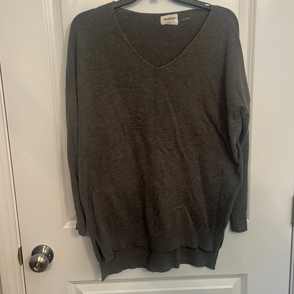 Gray sweater